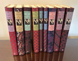 Lot 326 - Sherlock Holmes Set Of 9 Books - Sir Arthur Conan Doyle - Beautiful!