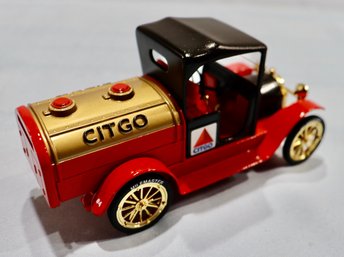 Lot 227 - Citgo 1916 Studebaker Tanker Coin  Bank - Die Cast - New Old Stock In Original Box - 1993