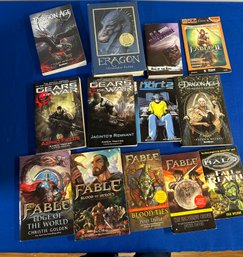 Lot 352- Lot Of Books - Halo - Fable - Eragon - Dragon Age - Fantasy Novels