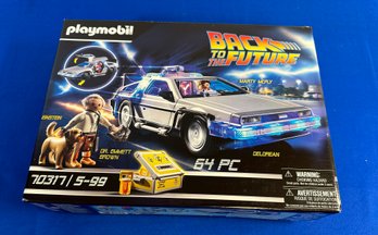 Lot 355- Playmobil Back To The Future - Delorean - New In Box - Sealed - 64 Piece Set Kit - Marty