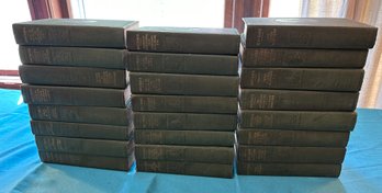 Lot 256- Antique 1897 - Western Adventure Stories Bret Harte Collection Set Of 24 Matching Hardcover Volumes.