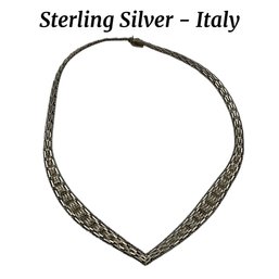 Lot 95- Sterling Silver Italy Necklace