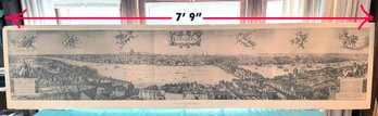 Lot 257- Large 7 Feet 9 Inch Long Panoramic View Of London From Bankside 1647 Art