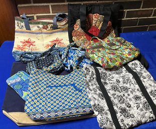 Lot 95- BIG Blue Canvas Tote-vera Bradley Purses & Wallets - Quilted Bags - Thirty One Lunch Bag