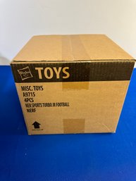 Lot 367- Nerf Sports Turbo Jr. Football - Hasbro Toys NIB - New In Box Sealed