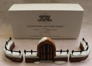 Lot 610CJV - Department Dept 56 - Heritage Village Collection - Churchyard Gate & Fence - In Original Box