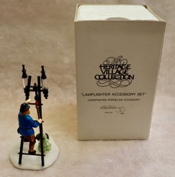 Lot 613CJV - Department Dep56 - Heritage Village Collection Lamplighter Accessory Porcelain In Original Box