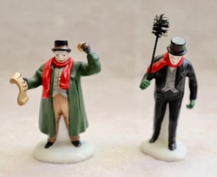 Lot 615CJV - Department Dept 56 - Heritage Village Collection - Town Crier & Chimney Sweep -  In Original Box