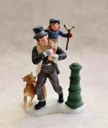 Lot 616CJV - Department Dept 56 - A Christmas Carol - Bob Cratchit & Tiny Tim -  In Original Box