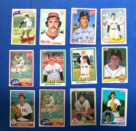 Lot 424 - Topps Baseball Cards - Bob Stanley Pitcher NBA - Dave Radar Boston Red Sox