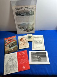 Lot 425 - New England Vintage Ephemera Lot - Naitve American Indian - Hood 1968 Calendar - White Mountains -