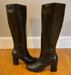 Lot 22- Unlisted Black Leather Tall Women's Boots Size 7