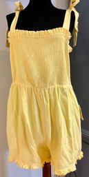 Lot 26- Altar'd State New With Tag Juniors Size Large Yellow Romper