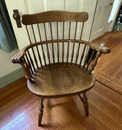 Lot 299 - Nice Condition Windsor Barrell Spindle Back Maple Dining Room Chair