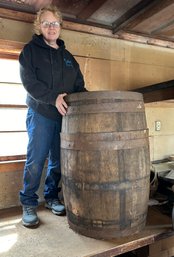 Lot 377 - Large Antique Whiskey Barrel