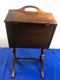 Lot 405 - Ferguson Treasured Furniture Vintage Mahogany Wood Sewing Stand
