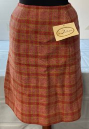 Lot 419- New Pendleton Wooden Mills 100% Virgin Wool Skirt  Vintage Size 10 Small Womens