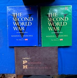 Lot 388 - Time Life World War II Oversized Books & Colliers Photographic History On WWII Over 800 Pictures