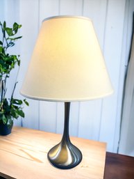 Lot 509 - Heavy Metal Laurel Genie Style Modern Table Lamp - Atomic Teardrop