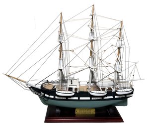 Lot 420-  Hand Crafted Charles W. Morgan New Bedford Whaling (1841) Schooner Tall Ship Model - Piel Craftsmen