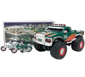 Lot 511 - Hess Monster Truck With 2 Friction Motorcycles 2007 With Sound Features