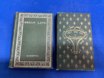 Lot 371 - 1890s Miniature Books - Dream Life By Marvel And As We Go By Warner