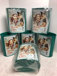 Lot 537 - Wizard Of Oz Lot Of 6 Brand New Metal Trash Cans