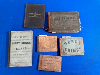 Lot 415- Great Lot Of Antique Music Books & Hymnals From Mid 1800s - School Melodies - Hymns