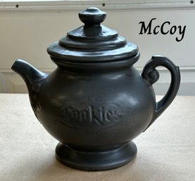 Lot 53BEV - McCoy Cookie Jar - Teapot  Pottery - Made In USA