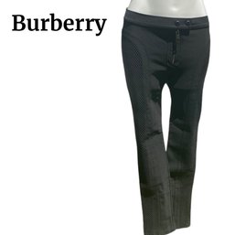 Lot 224SES - BURBERRY Prorsum Slim Fit Black Pants Knit Made In Italy Size 46
