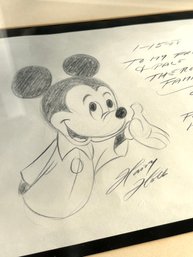 Lot 315 - Mickey Mouse Signed By Harry Holt - Disney Animator - Original Pencil Drawing