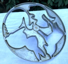 Lot 25- Aunt Jemima Signed Pancake Aluminum Cookie Cutter - Animals