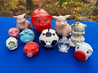 Lot 342 - Pigs! Piggy Bank - Large Collectible Lot Of Banks - OINK OINK