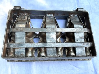 Lot 42- Antique Bunny Rabbit Metal Candy Chocolate Mold