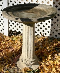 Lot 349 - Vintage Cement Bird Bath - Garden Lawn Decor