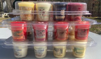 Lot 1NM - Lot Of 35 Votive Yankee Candles 1.75oz - Various Scents