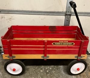 Lot 72- Radio Flyer Red Wagon - Town And Country - Nice!