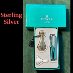 Lot 419SES- Towle Sterling Silver Perfume Fragrance Atomizer New In Box - Vintage