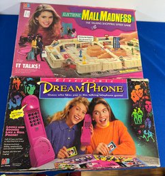 Lot 383 - Electronic Mall Madness & Dream Phone - 2 Girls Vintage 90s Games