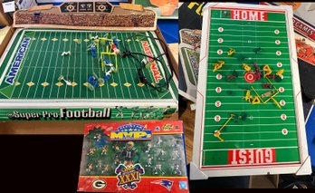 Lot 385 - Electronic Football Games! Lot Of 2 Games And MVP All Star Figures NFL American