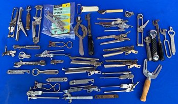 Lot 73- BIG Lot Of Vintage Can Bottle Openers - Canco- Ekco- Miracle 3 Way - Lot Of 42