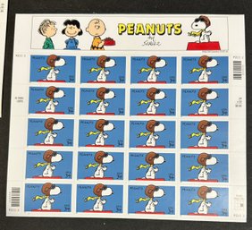 Lot 301SES- Snoopy - Peanuts Charlie Brown US Postage Stamps - 2000 - Uncancelled - Charles Schultz Gift!