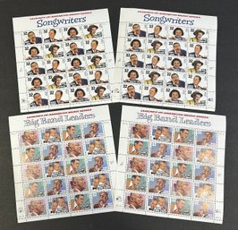 Lot 304SES- Legends Of American Music - USA Stamp - Big Band - Songwriters - Uncancelled US Postage Stamps