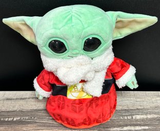 Lot 6KR - Baby Yoda Santa Christmas Plush Star Wars