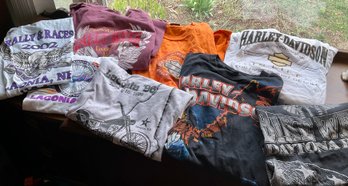 Lot 445- 1990s Harley-Davidson Bike Week Motorcycle Tshirt Top Lot Of 8 Sizes Large And Xl