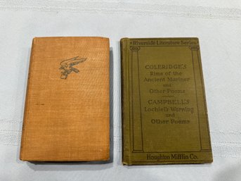 Lot 384 - 1895 Rime Of Ancient Mariner Coleridge & 1940s Prose Poetry Book Woollcott - Lot Of 2 Poem  Books