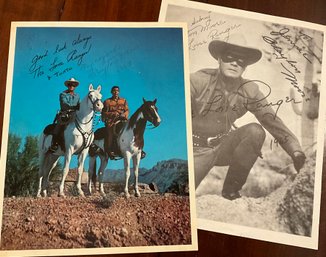Lot 29SES- 1964 The Lone Ranger & Tonto - Keith Andes - Paper Pictures- Signed