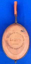 Lot 454- La Cotta Stovetop Roaster / Grill - Terracotta Pan - Made In Italy - Earthenware - Cooking