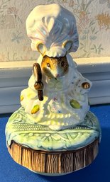 Lot 490- 1976 Schmid Beatrix Potter Lady Mouse Musical Figure