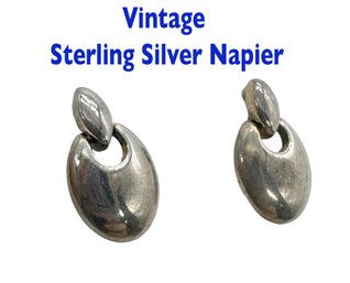 Lot 332 - Sterling Silver Vintage Napier Stud Small Earrings